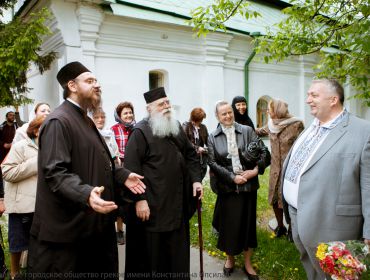 Зустріч в Києво-Печерській Лаврі з делегацією греків із Афін