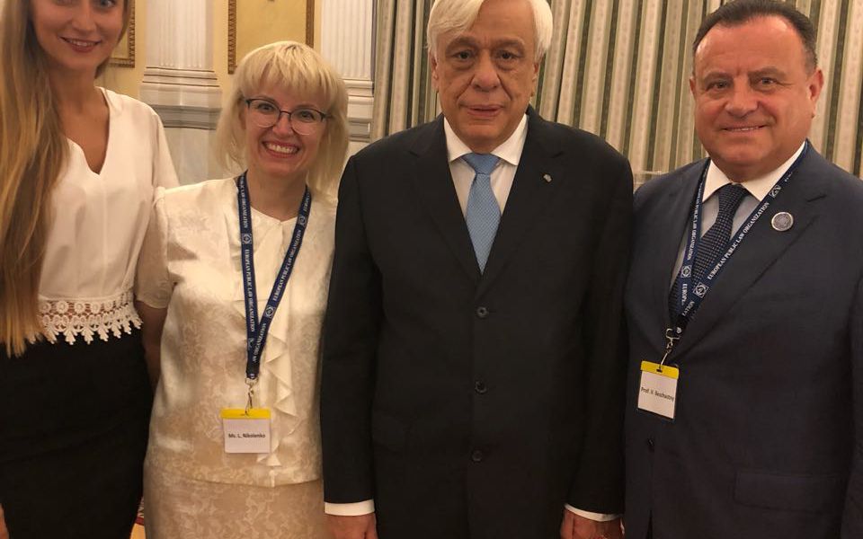 Meeting of the Rector of the DUI VM Bezchastnyi with the President of the Hellenic Republic Prokopis Pavlopoulos
